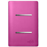 Conjunto Interruptor Duplo Paralelo 4x2 - Novara Especiais Rosa Fosco